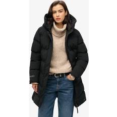 Superdry Black City Mid Length Padded Jacket