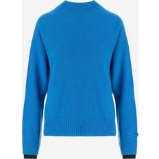 Cachemira - Mujer Suéteres Pinko Wool and Cashmere Sweater with High Neck - Turquoise/Gris