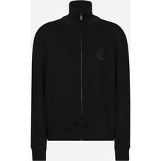 Clothing Dolce & Gabbana Cashmere Silk Zip-Up Sweatshirt Black