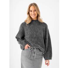 Second Female Anneleen Knit O-Neck - Grey