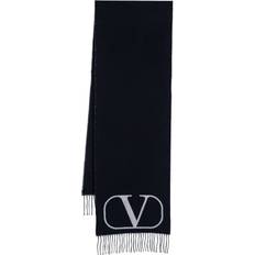 Cashmere - Men Accessories Valentino Garavani Vlogo Scarf Winter Scarves - Blue
