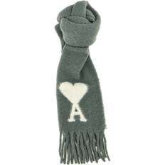 Blanco - Mujer Bufandas Ami Paris DE COEUR Oversize Scarf - Green Men