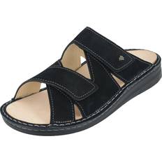 Herren - Nubukleder Flip-Flops Finn Comfort Lome Herren Pantolette schwarz Nubukleder