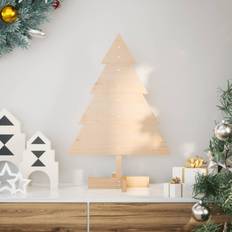 Hout Kerstbomen vidaXL Kerstdecoratie Kerstboom 70 cm Massief Hout