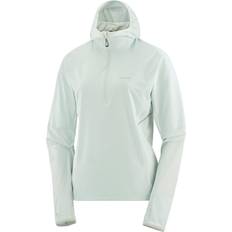 Damen - Laufen Pullover Salomon Sense Aero Hybrid Half Zip Hoodie Damen - Misty Blue