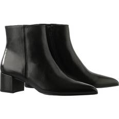 Läder Ankelboots Stövletter Högl 8-104703 Svart