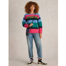 Turquoise Jumpers White Stuff Jana Stripe Jumper - Teal