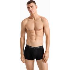 Cheap Emporio Armani Men's Underwear Emporio Armani Rubber Pixel Logo Trunk Badehosen - Herren Schwarz