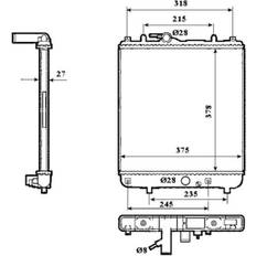 Sistemi di Raffreddamento NRF Radiatori Opel 53862