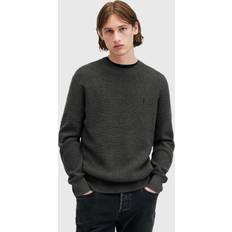 AllSaints Sweatshirts Jumpers AllSaints Aspen Crew Neck Cotton Wool Blend Jumper - Mens