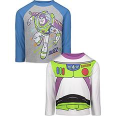 Tops Disney Pixar Toy Story Buzz Lightyear Toddler Boys Graphic T-Shirts Grey/White