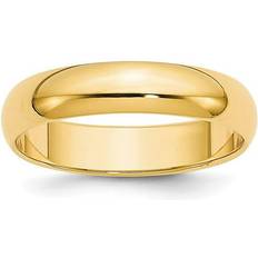 Wedding Rings - Yellow Bagatela 10K Yellow Gold 5 mm Half Round Band - Size 8