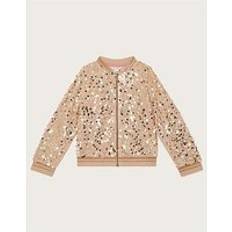 Gold Jackets Children's Clothing Monsoon Girls Sequin Bomber Jacket - Gold