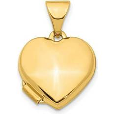 Finest Gold 14K Yellow Heart mm Locket Pendant