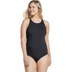 Speedo Women's Swimsuit One Piece High Neck Black