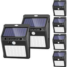 Solar Security Lights Wireless IP 65 Waterproof 42 LED - Black