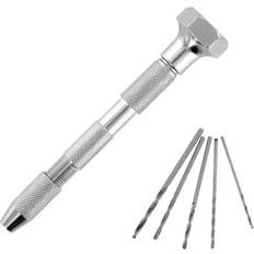 Modelcraft Pin Vice Double-Ended Swivel Top and 5 Drill Bits