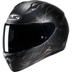 HJC Motorcycle Helmets HJC C10 Graphic Motorcycle Helmet Epic Gold XXX-Small, Black/gold