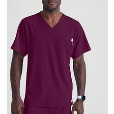 Skechers Work Wear Skechers Unisex V Neck Scrub Top Wine - SK0112