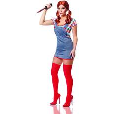 Costume Culture evil doll chucky killer scary womens halloween 48668