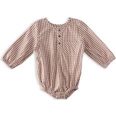 Bodys Pehr Gingham Long Sleeve One-Piece Bodysuit - Unisex