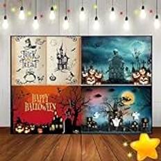 Photo Backgrounds Backdrop Professional Store Halloween foto bakgrund dekoration födelsedag spindel fullmåne fotografi bakgrunder för festivaler blodfläck anpassad bakgrund