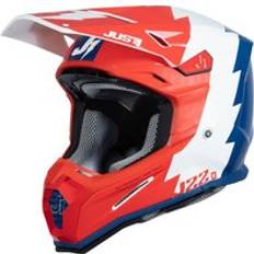 Just1 j22 motocross moto motorcycle motorbike helmet revolt red blue white