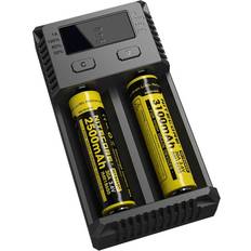 NiteCore Nitecore i2 intellicharger batteri smart lader til li-ion imr nicd 16340 10440 aaa 14500 18650 26650 batterier