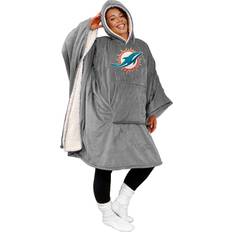 Miami Dolphins Sports Fan Products Pegasus Miami Dolphins 60" x 80" Logo Patch Team Color Bloncho with Sherpa