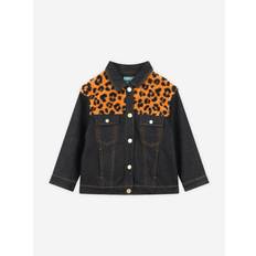 Kenzo Outerwear Kenzo Kids Leopard Denim Jacket - Black