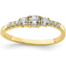 Children - Gold Rings 10k yellow gold cubic zirconia cz ring