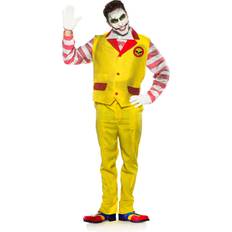 Vestidos de fiesta Evil Fast Food Clown Adult Costume