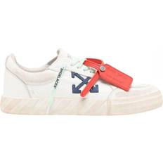 Off-White Shoes Off-White Low Vulcaniized Distressed Leather Sneakers - Mens