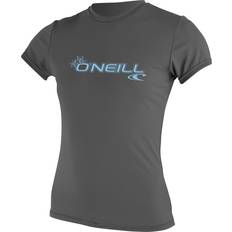 Rash Guards & Base Layers on sale O'Neill Women's Basic Skins Upf Short Sleeve Sun Shirt, Graphite