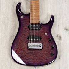 Music Man JP15 Quilt Top 7 String Purple