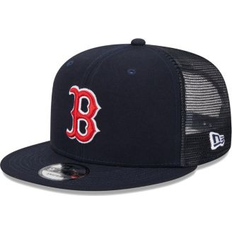 New Era Men's Navy Boston Red Sox Team Color Trucker 9FIFTY Snapback Hat