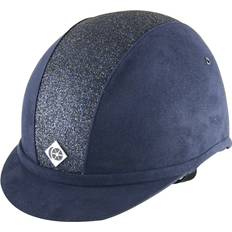 Junior Ridhjälmar Charles Owen Junior YR8 Sparkle Riding Hat Navy/Navy Blue 61CM