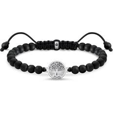 Thomas Sabo Unisex Armband Tree of Love aus geschwärztem 925er Sterlingsilber, Gr. 15cm-22cm, A2049-811-11-L22V