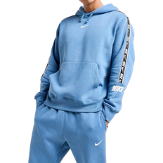 Polyester Jumpers Nike Tape Fleece Hoodie - Blue