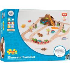 Animale Set di Binari per Treni Bigjigs Dinosaur Train Set