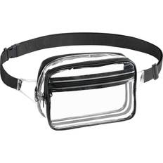 Transparent Bum Bags MoKo Clear Fanny Pack for Women Men, Large Capacity Adjustable Strap Fashion Running Waist Packs Belt Bag for Sports Events, Concerts