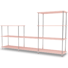 QS Free 312000 Reol 203.4x109.9x38 cm Ruby/Krom Bogreol