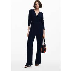 Desigual Damen Jumpsuits & Overalls Desigual Fließender Jumpsuit mit Gürtel - Blue