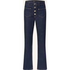Patch-Pockets Straight-Leg Jeans - Blue