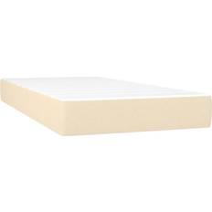 120 cm - 190 cm Madrasser vidaXL Springmadras Med Pocketfjedre 120x190x20 cm Stof Cremefarvet Boxmadras