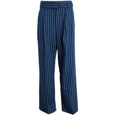 Multicoloured Trousers Pinstripe Twill Trousers - Multi