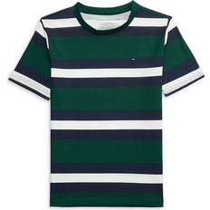 Tommy Hilfiger T-shirts Tommy Hilfiger Boy's Rugby Striped Tee - Rain Forest