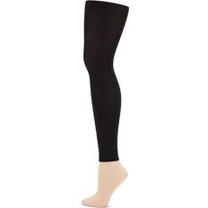 Black - Girls Pantyhose Children's Clothing Capezio Girls Hold & Stretch Footless Socks - Black