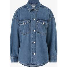 Gina Tricot Paidat Gina Tricot Oversize Denim Shirt - Sininen