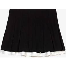 Clothing Maje Mini-jupe Tennis Contrastée - Pleated Stretch-knit Mini Skirt - Women